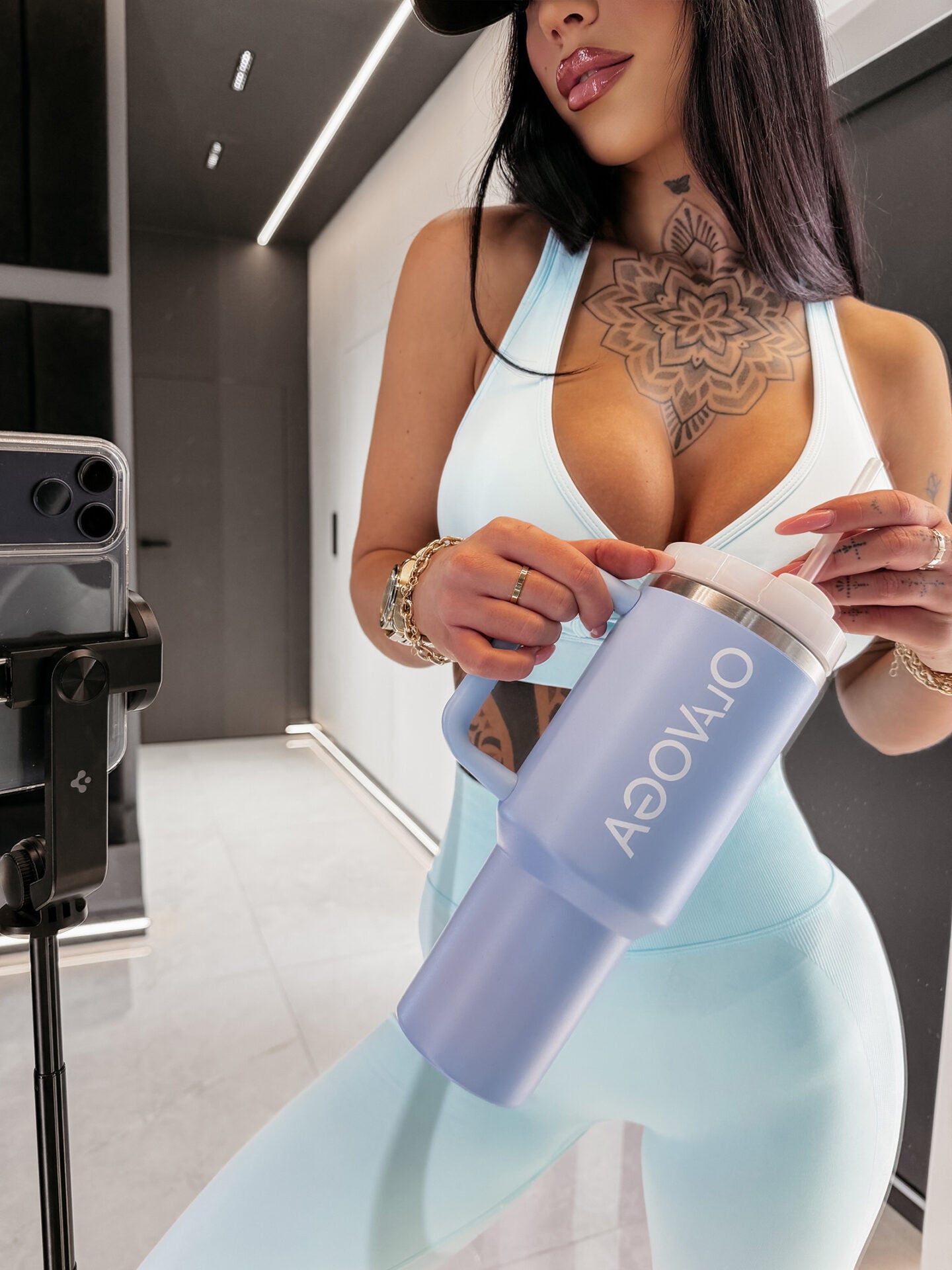 OLAVOGA BOTTLIX lilac thermal mug