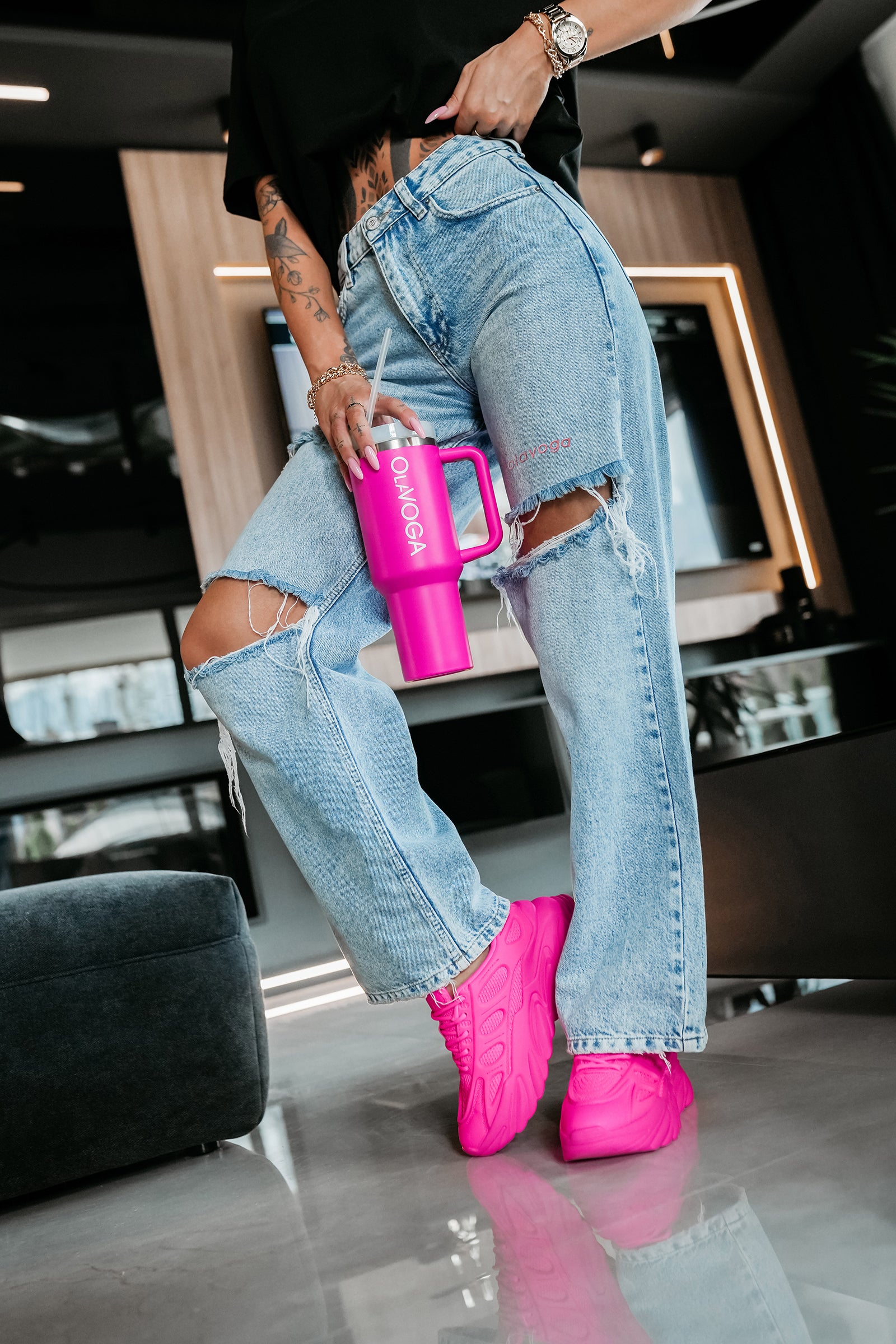 OLAVOGA BOTTLIX thermal mug fuchsia