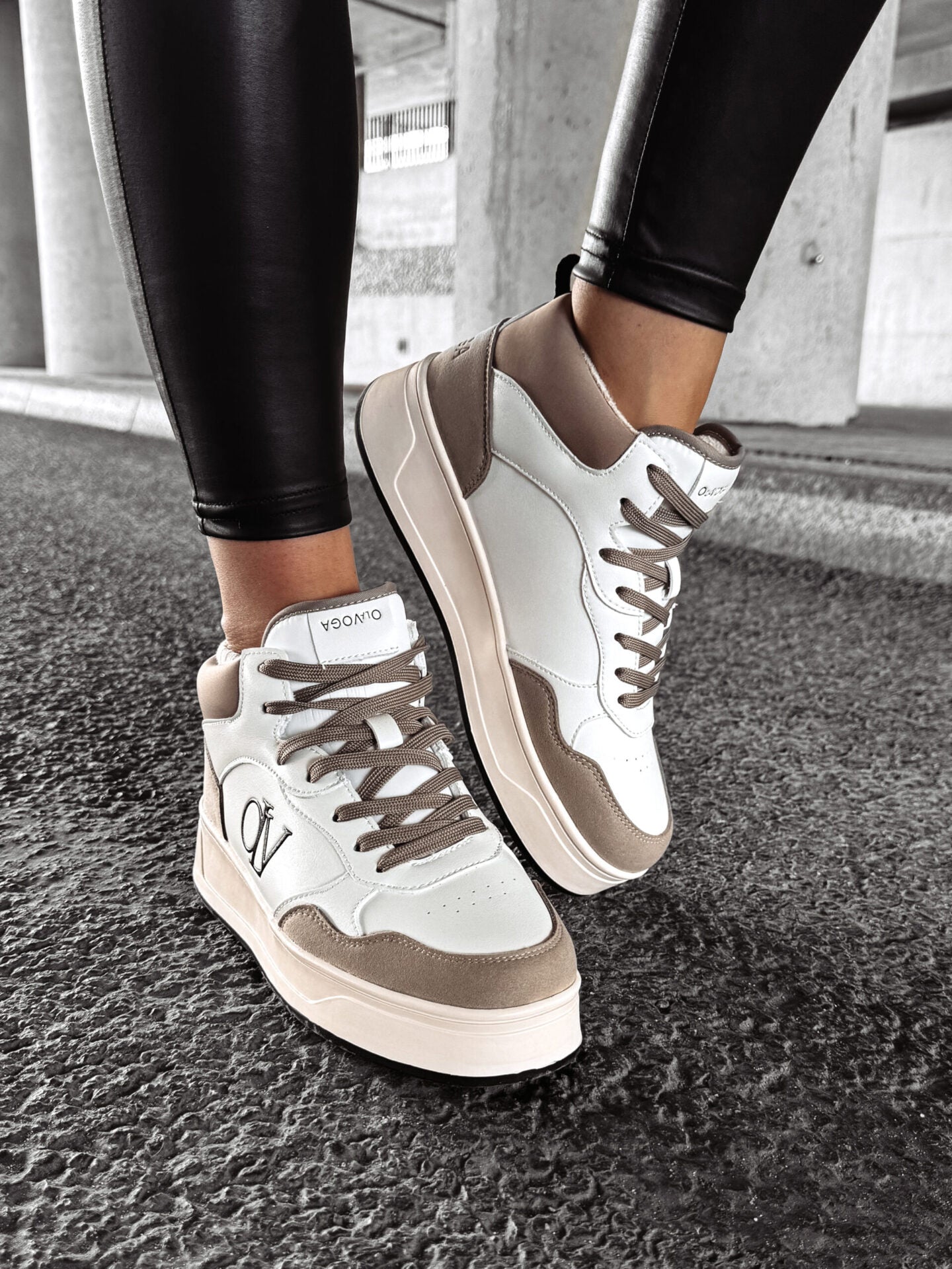 CARMINE SNEAKERS, BEIGE &amp; ECRU
