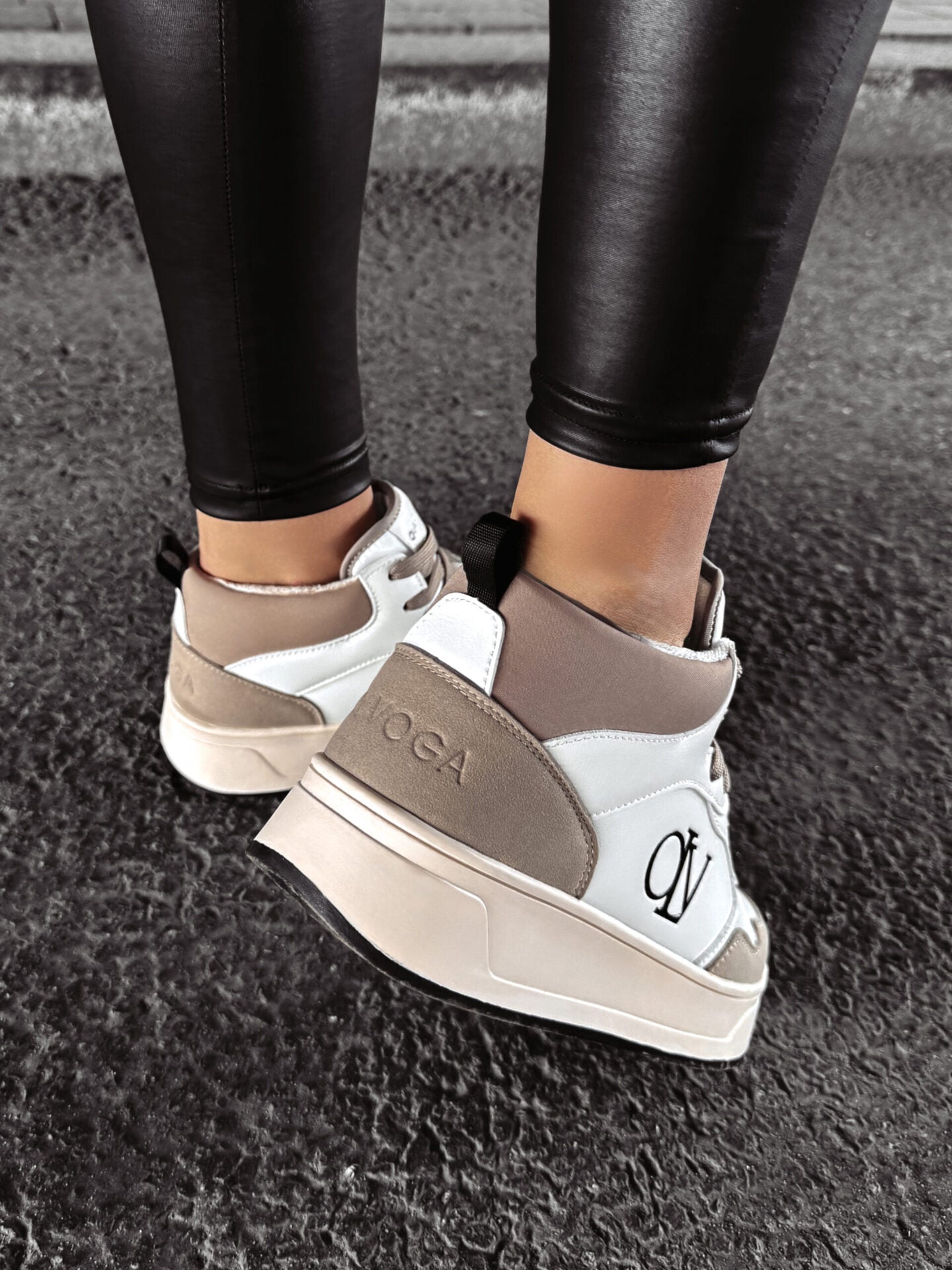 CARMINE SNEAKERS, BEIGE &amp; ECRU