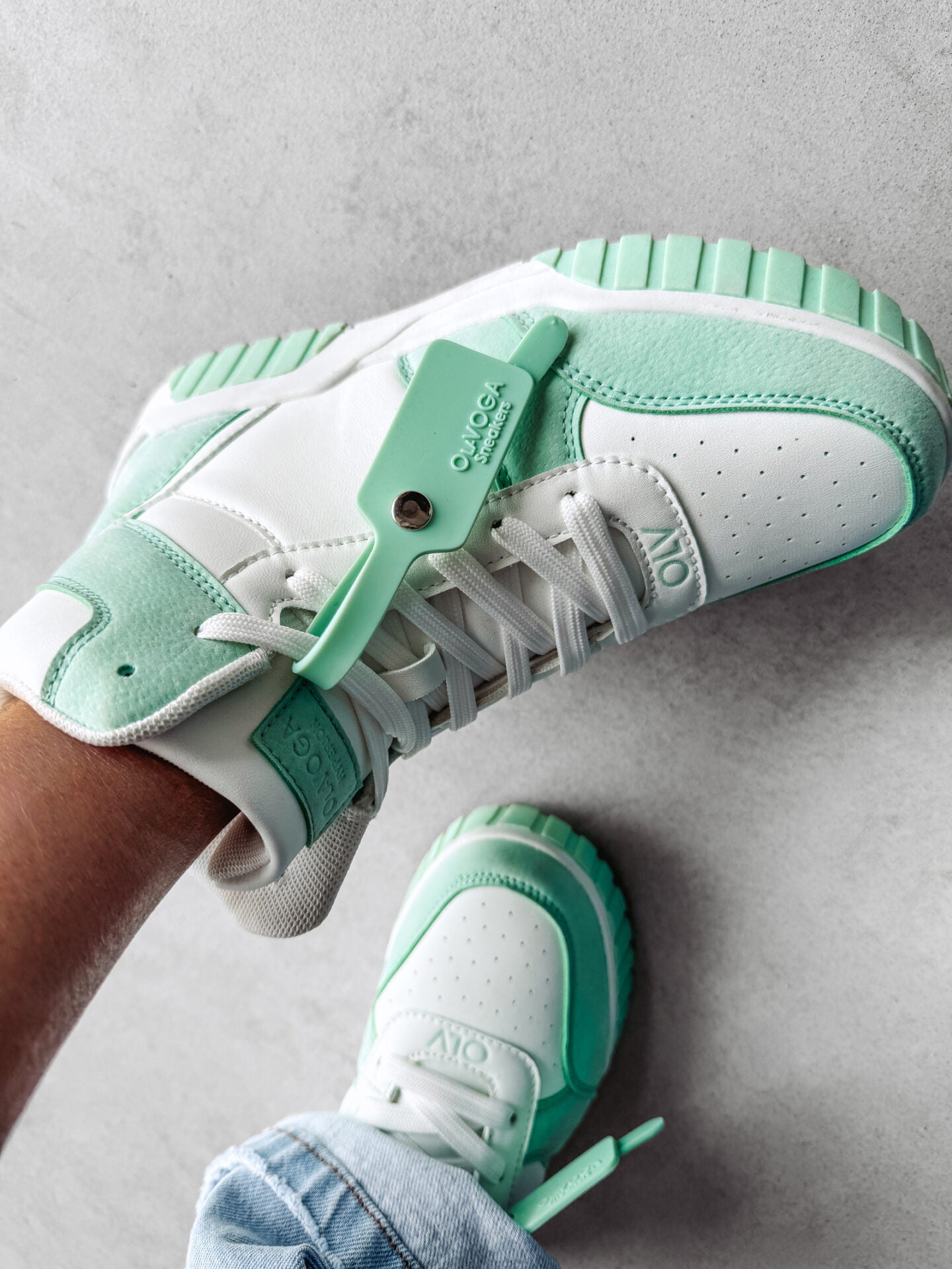 HYPERION SNEAKERS WHITE &amp; GREEN