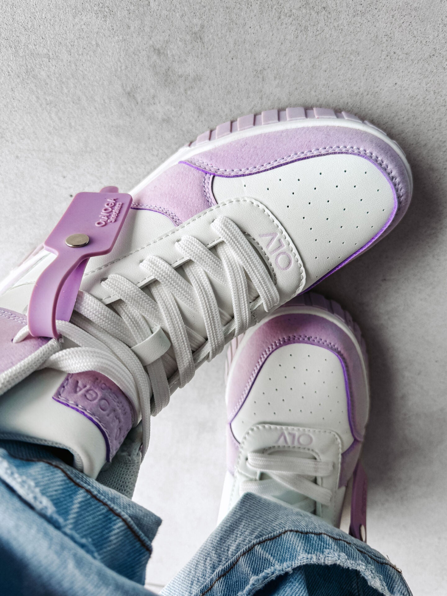 HYPERION SNEAKERS WHITE &amp; PURPLE