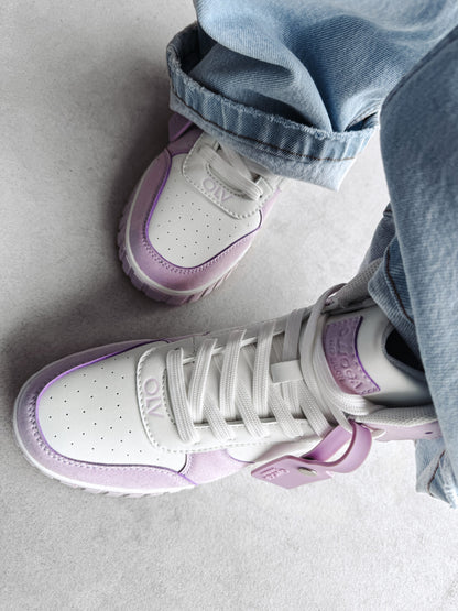HYPERION SNEAKERS WHITE &amp; PURPLE
