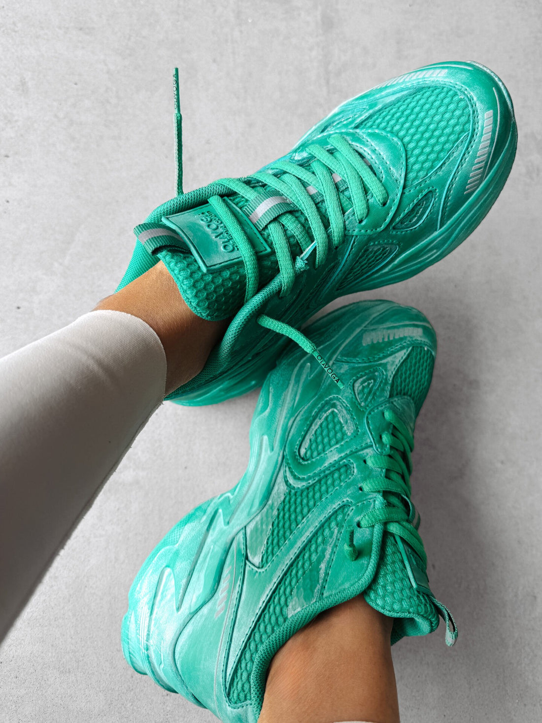 RUNNER SNEAKERS BROWN GREEN