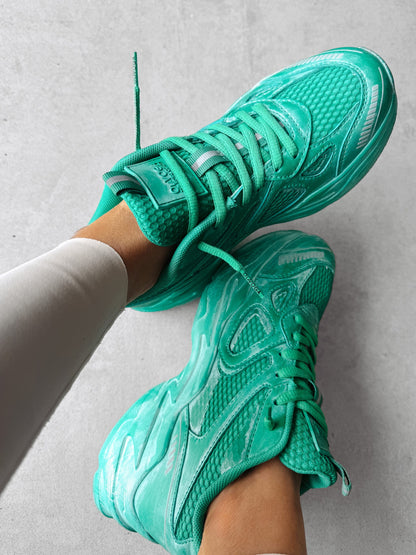 RUNNER SNEAKERS BROWN GREEN