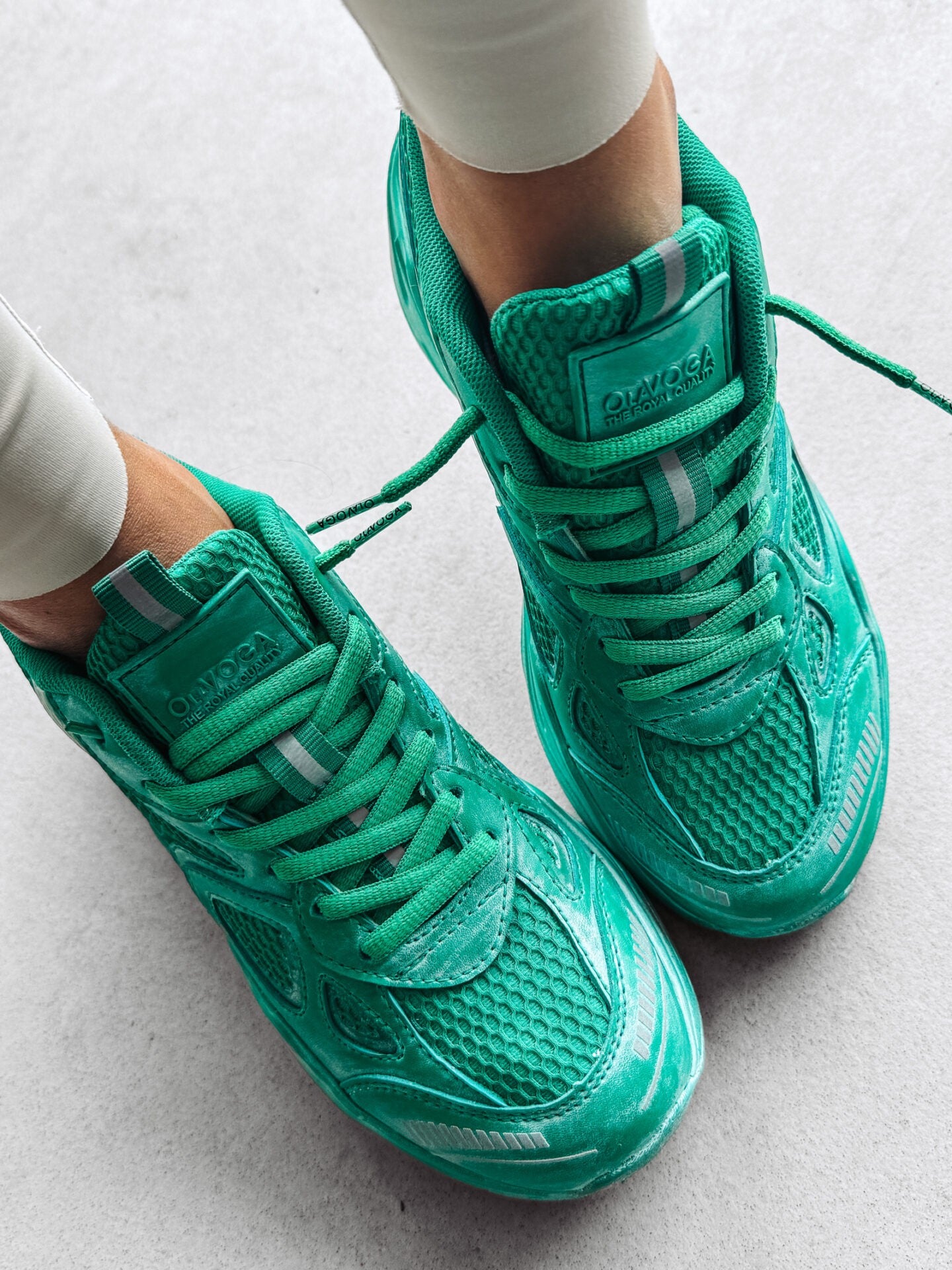 RUNNER SNEAKERS BROWN GREEN