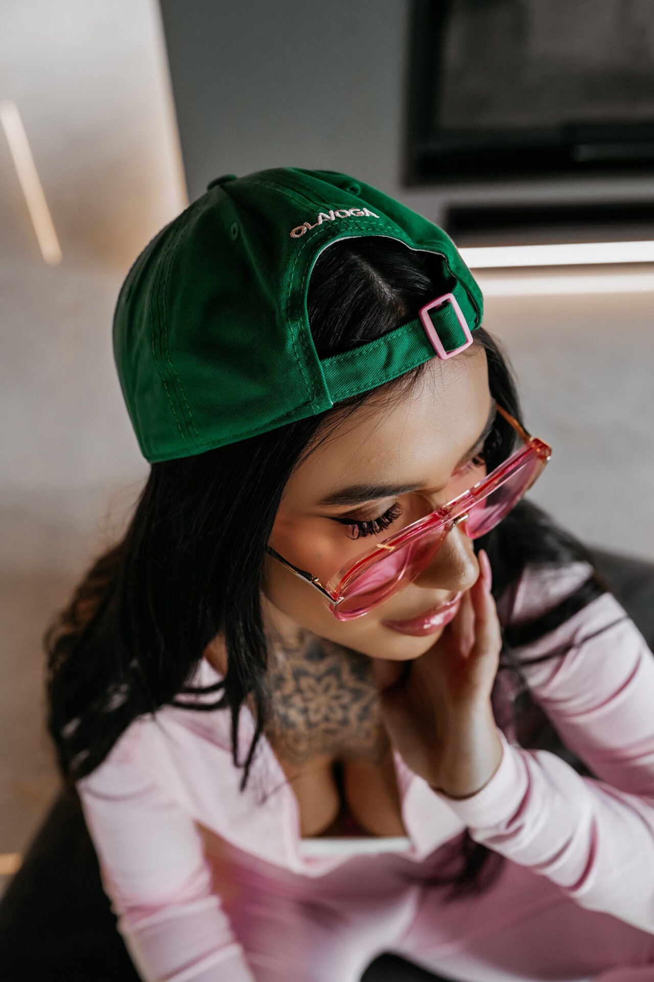 OLAVOGA TRAVIS green baseball cap